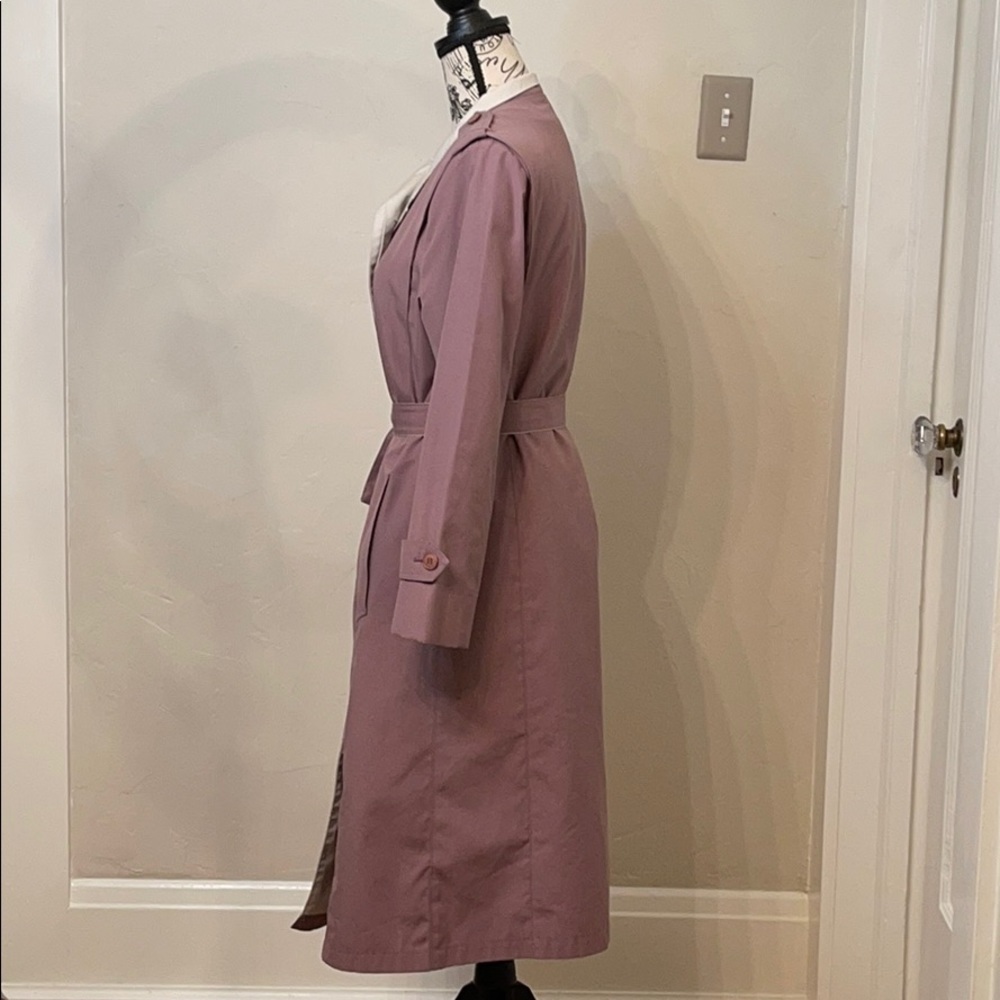 Vintage lilac colored Misty Harbor lined trench​​​​​​​​​​​​​ - Picture 2 of 9